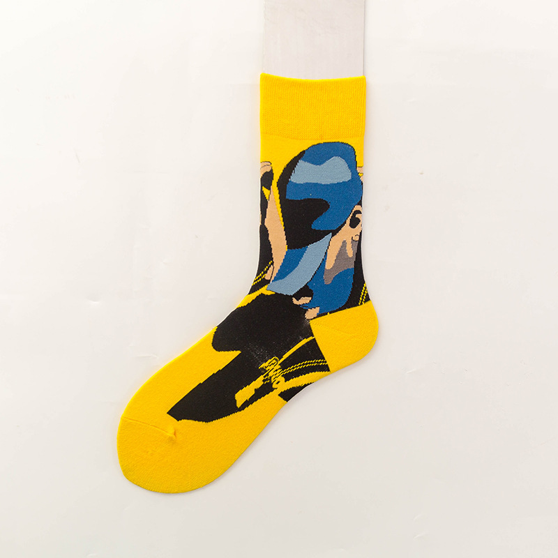 Male Female Sports Skateboard Socks Street Fashion Long-barreled Cotton Socks